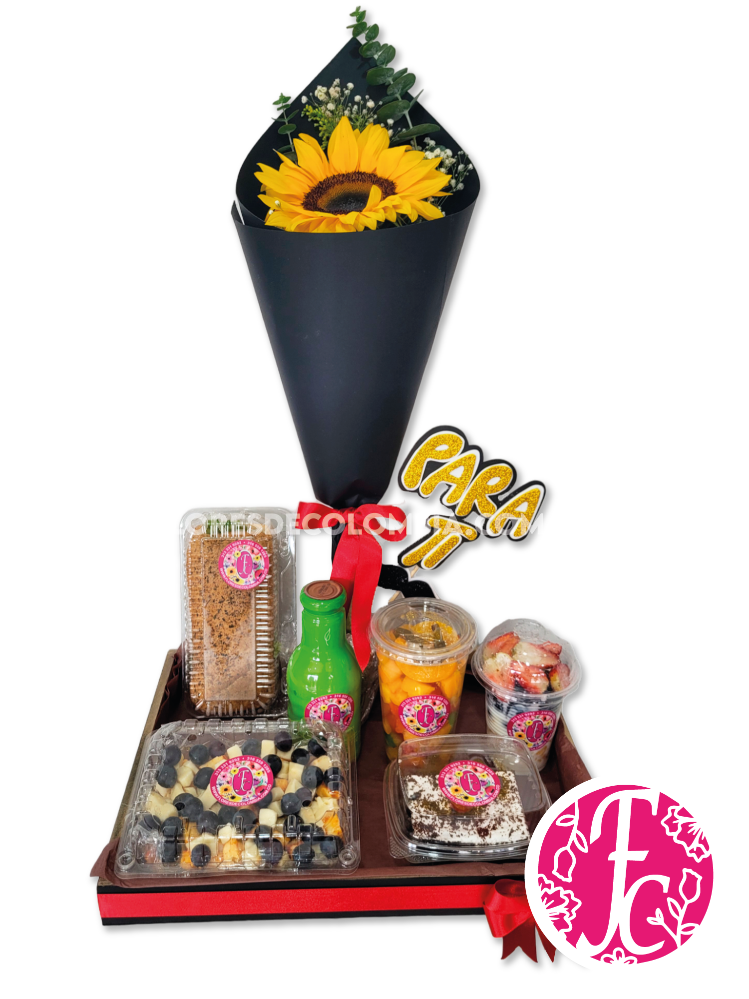 Desayuno sorpresa + girasol - Flores de Colombia