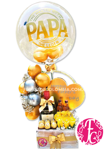 "Te amo papá" Rosas, chocolates y buchanans - Flores de Colombia