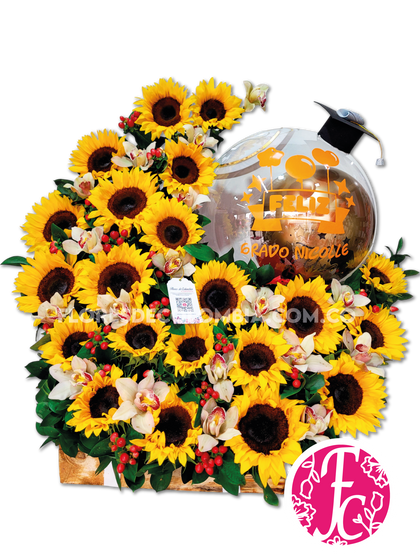 Corazón vibrante premium - Flores de Colombia