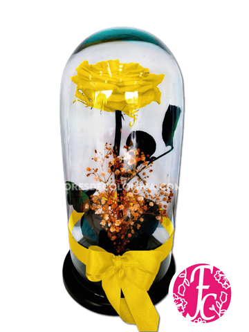 Rosa preservada Amarilla - Flores de Colombia
