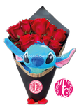 Stitch 10 rosas - Flores de Colombia