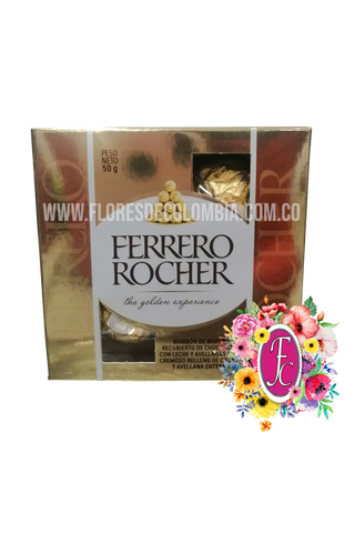 Caja Ferrero Rocher x4 │ Flores de Colombia