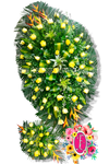 Pedestal con aplique inferior - Flores de Colombia