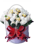 Caja regalo de rosas con chocolates │ Flores de Colombia