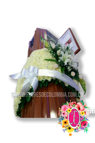 Tapete funebre para cofre - Flores de Colombia