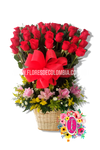 Cantillana con lirios en canasta │ Flores de Colombia